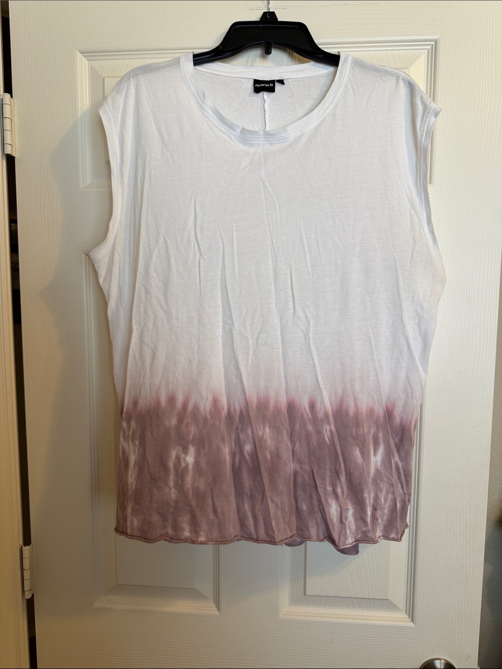 Mono B White to Mauve Ombre Muscle Tank
